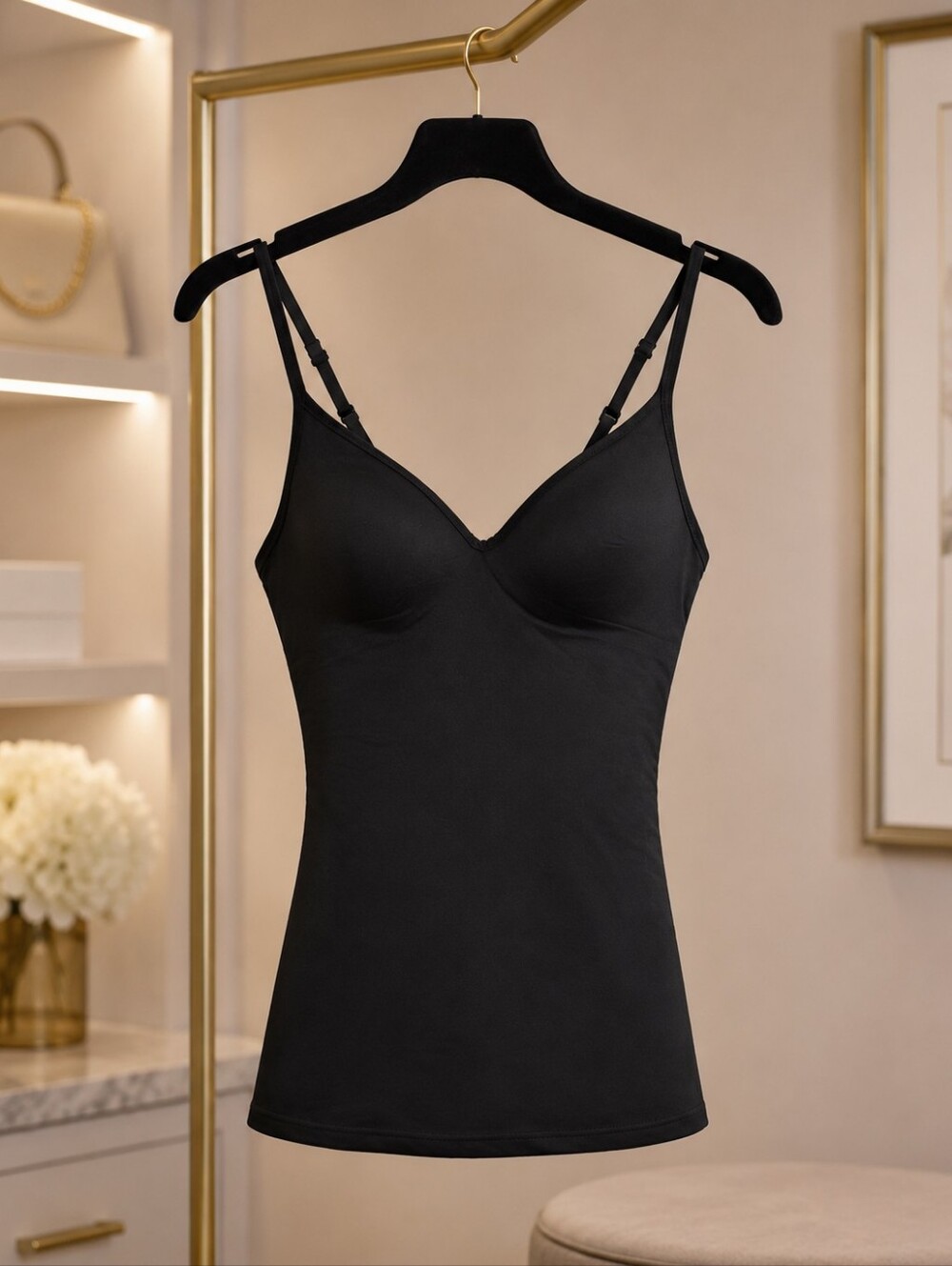 Maidenform Black Shapewear Camisole Tank Size Small NWT